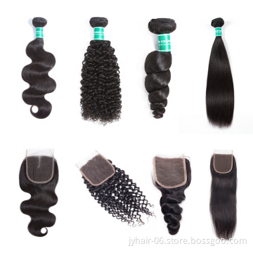 Wholesale Price Durable Swiss 4x4 Lace Closure soft 13x4 lace frontal closure human hair natural color human hair extension